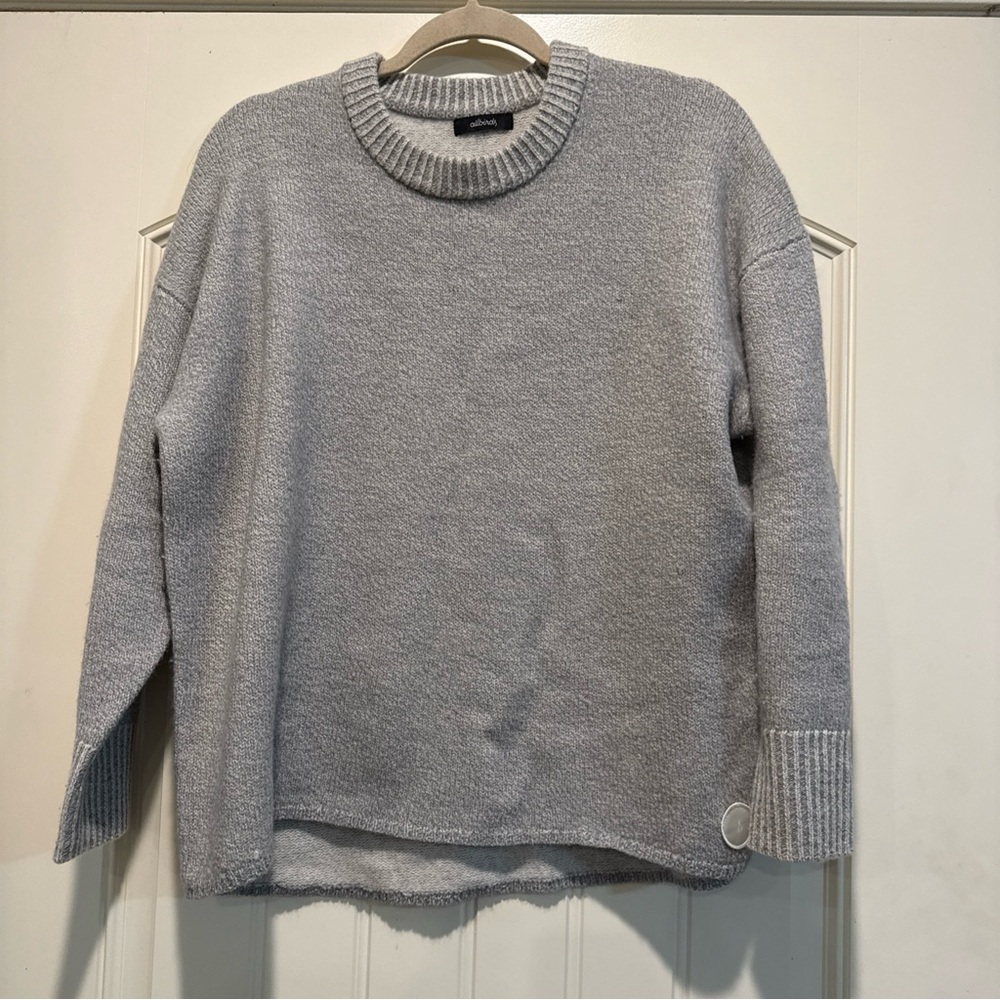 allbirds Light Gray Crewneck Merino Wool Sweater